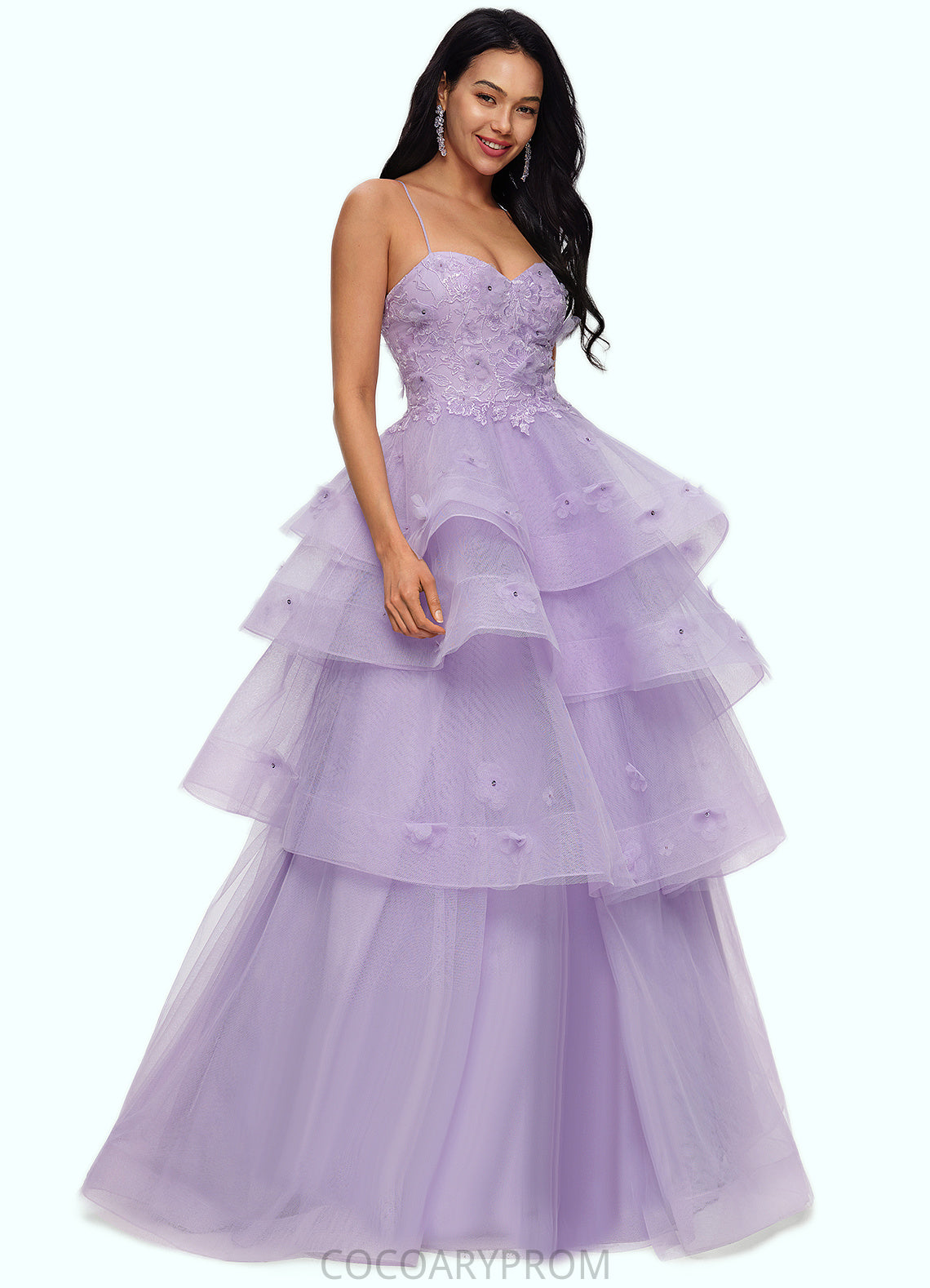 Alexis Ball-Gown/Princess Sweetheart Floor-Length Tulle Prom Dresses With Beading Sequins DA8P0022204