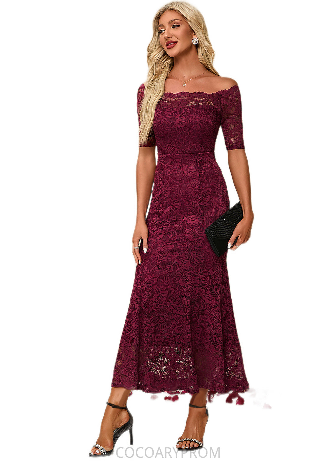 Alana Boat Neck Elegant Trumpet/Mermaid Lace Maxi Dresses DA8P0022251