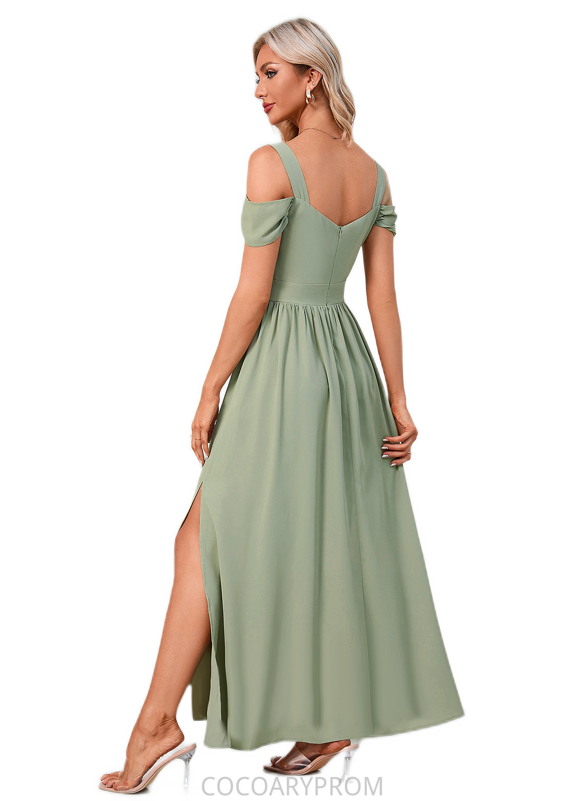 Abril Ruffle Sweetheart Elegant A-line Polyester Maxi Dresses DA8P0022426