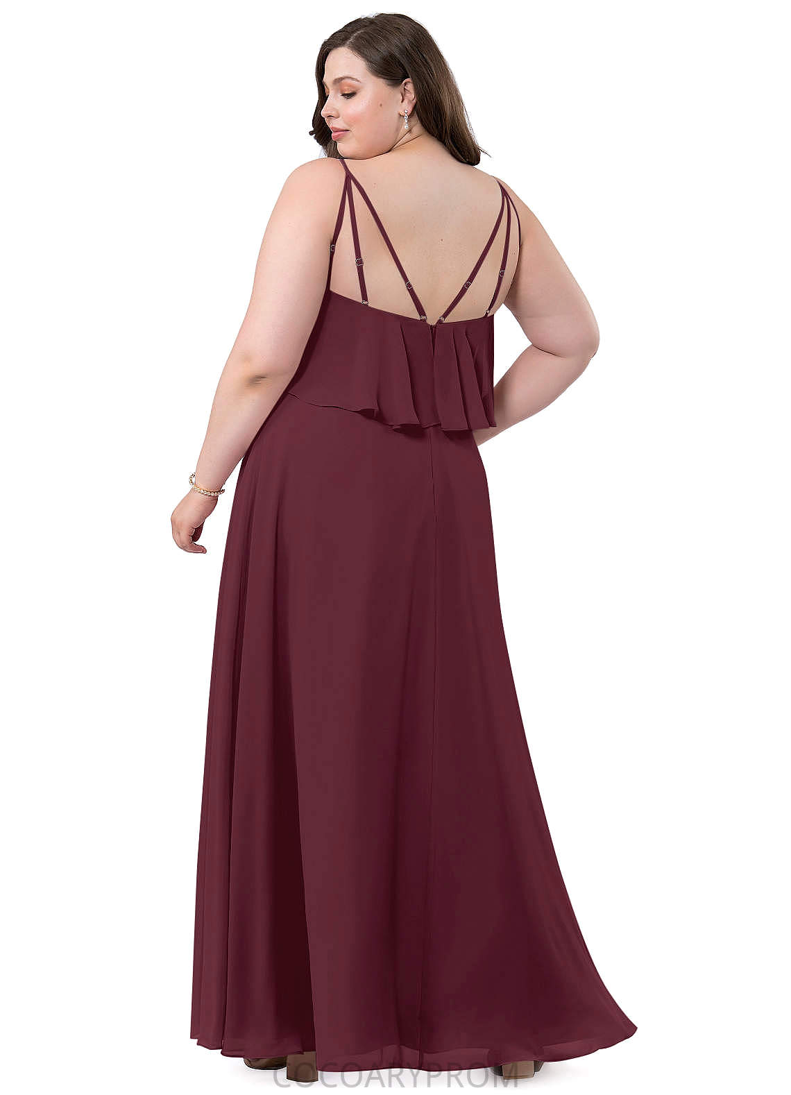 Khloe Sleeveless A-Line/Princess Floor Length One Shoulder Natural Waist Bridesmaid Dresses