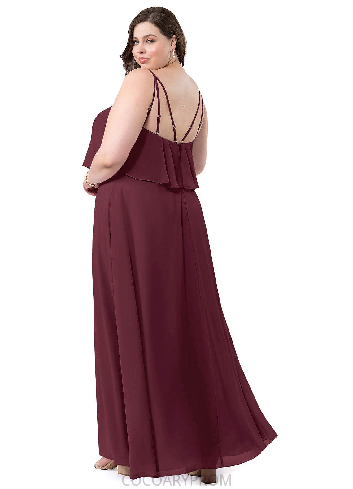 Khloe Sleeveless A-Line/Princess Floor Length One Shoulder Natural Waist Bridesmaid Dresses