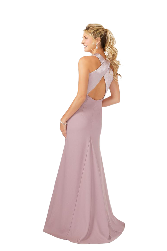 Olive A-Line/Princess V-Neck Satin Floor Length Sleeveless Natural Waist Bridesmaid Dresses