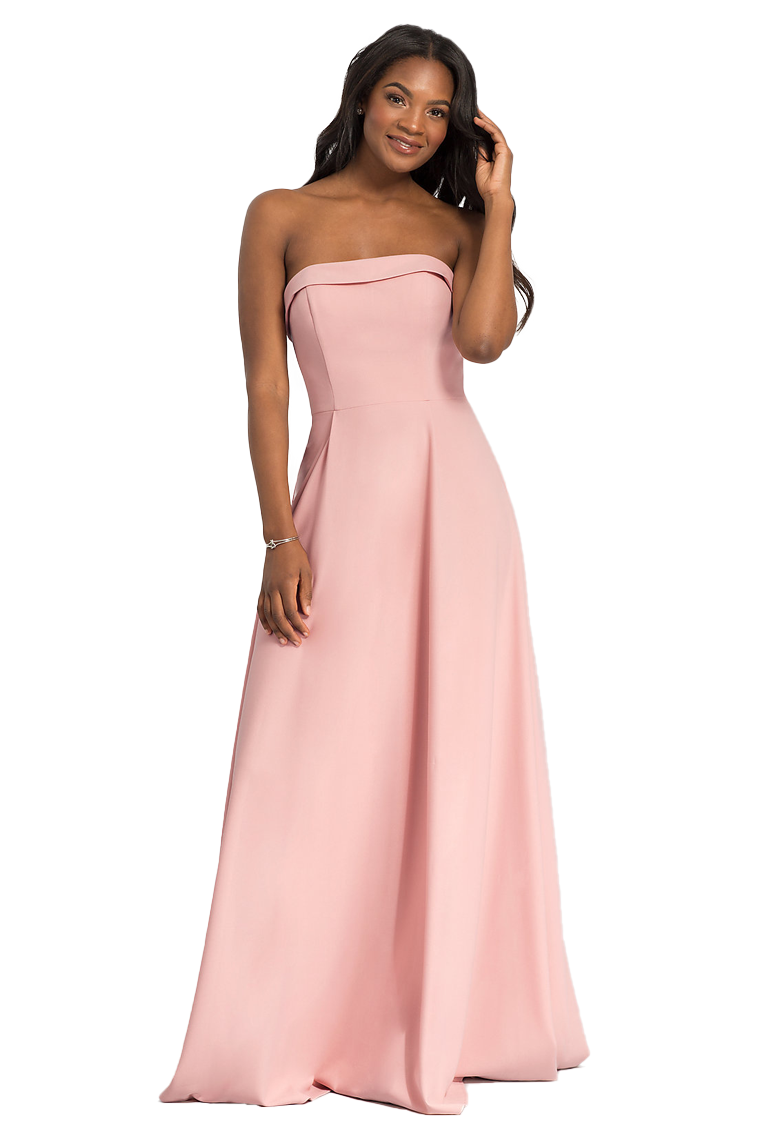 Vanessa Floor Length Natural Waist Chiffon Spaghetti Straps A-Line/Princess Sleeveless Bridesmaid Dresses