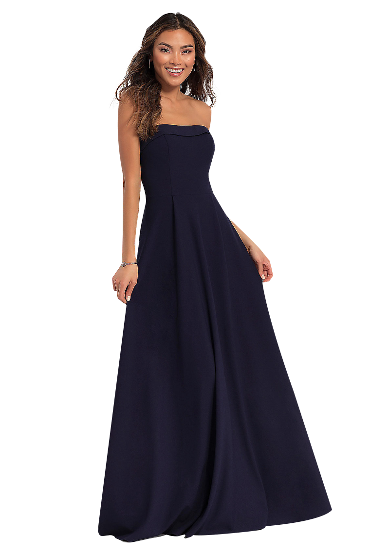 Vanessa Floor Length Natural Waist Chiffon Spaghetti Straps A-Line/Princess Sleeveless Bridesmaid Dresses