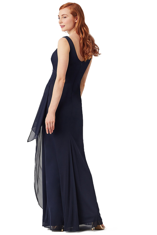 Laurel Natural Waist Floor Length Sleeveless Chiffon V-Neck A-Line/Princess Bridesmaid Dresses