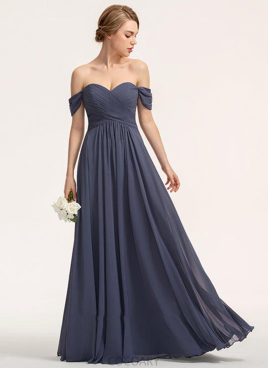 Silhouette A-Line Embellishment Floor-Length Length Off-the-Shoulder Neckline Fabric Ruffle Diamond Floor Length Halter Bridesmaid Dresses