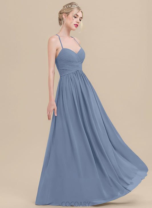 Silhouette Ruffle Floor-Length Embellishment Length A-Line Fabric Sweetheart Neckline Kaitlin Sleeveless Floor Length Bridesmaid Dresses