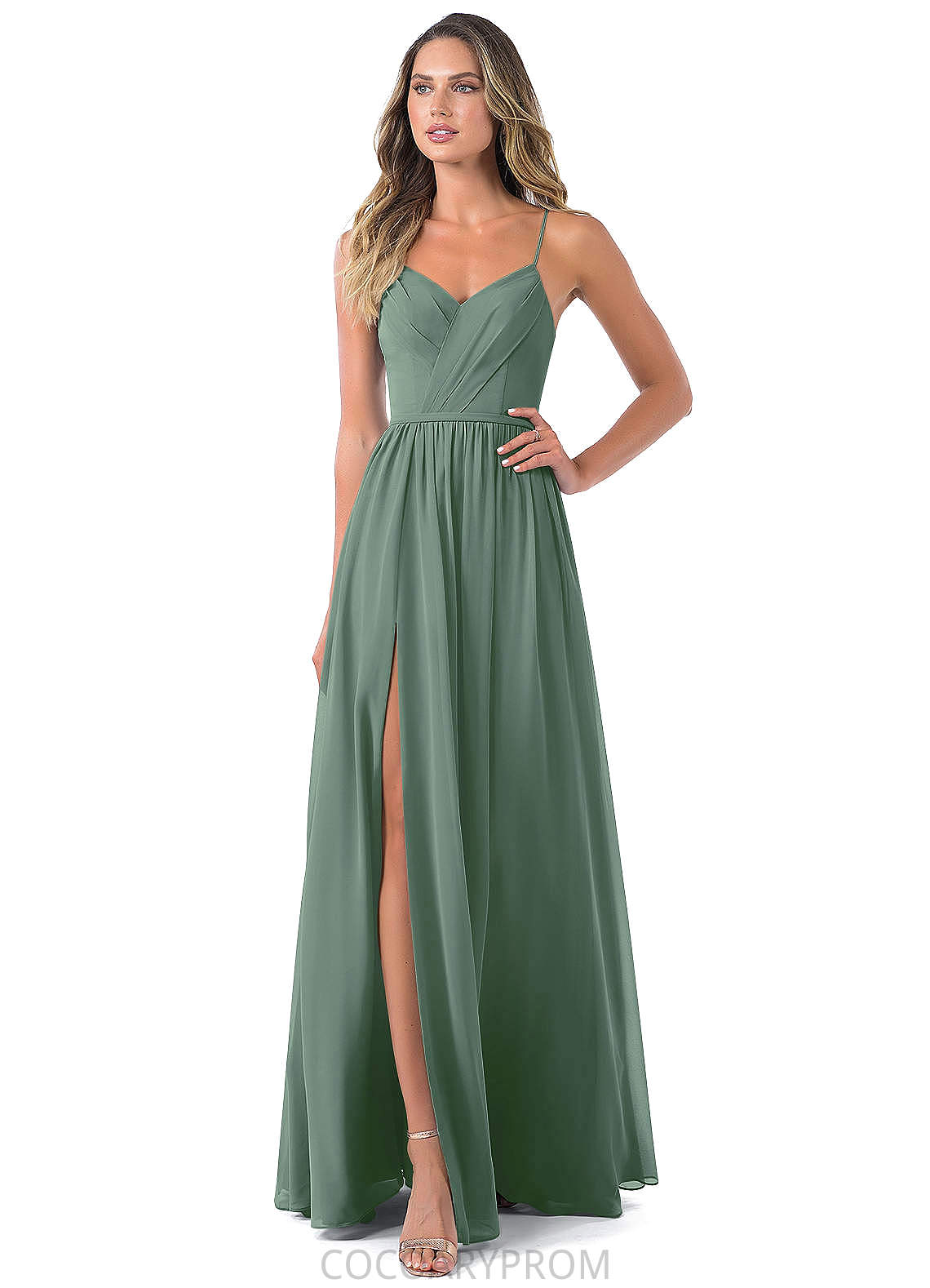 Zoe Sleeveless Natural Waist Knee Length Scoop A-Line/Princess Bridesmaid Dresses