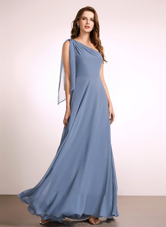 One-Shoulder Neckline Embellishment Length A-Line Silhouette Floor-Length Bow(s) Fabric Mariana Floor Length V-Neck Bridesmaid Dresses