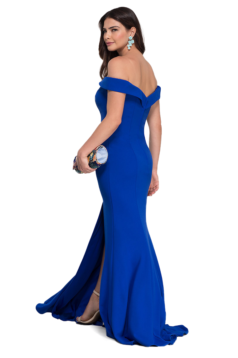 Jessica Natural Waist Trumpet/Mermaid Spandex Off The Shoulder Sleeveless Sweep-Brush Train Bridesmaid Dresses