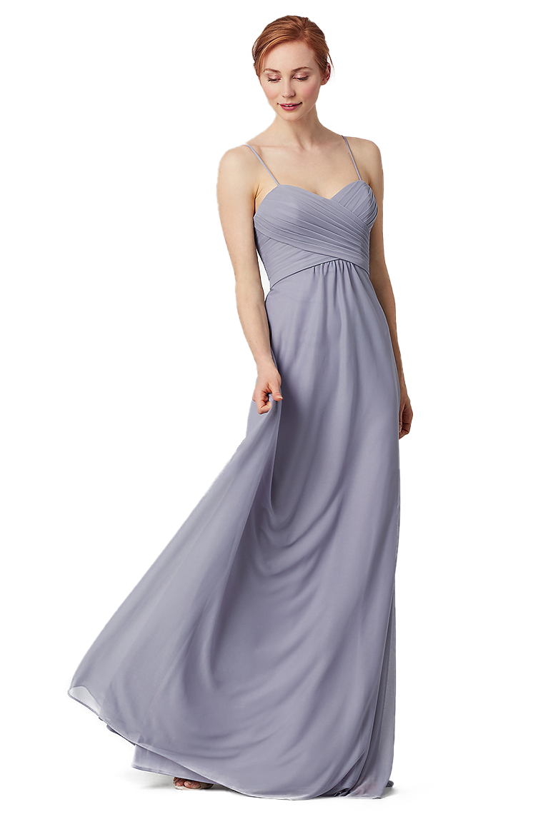 Elvira A-Line/Princess Chiffon Sweetheart Floor Length Sleeveless Natural Waist Bridesmaid Dresses