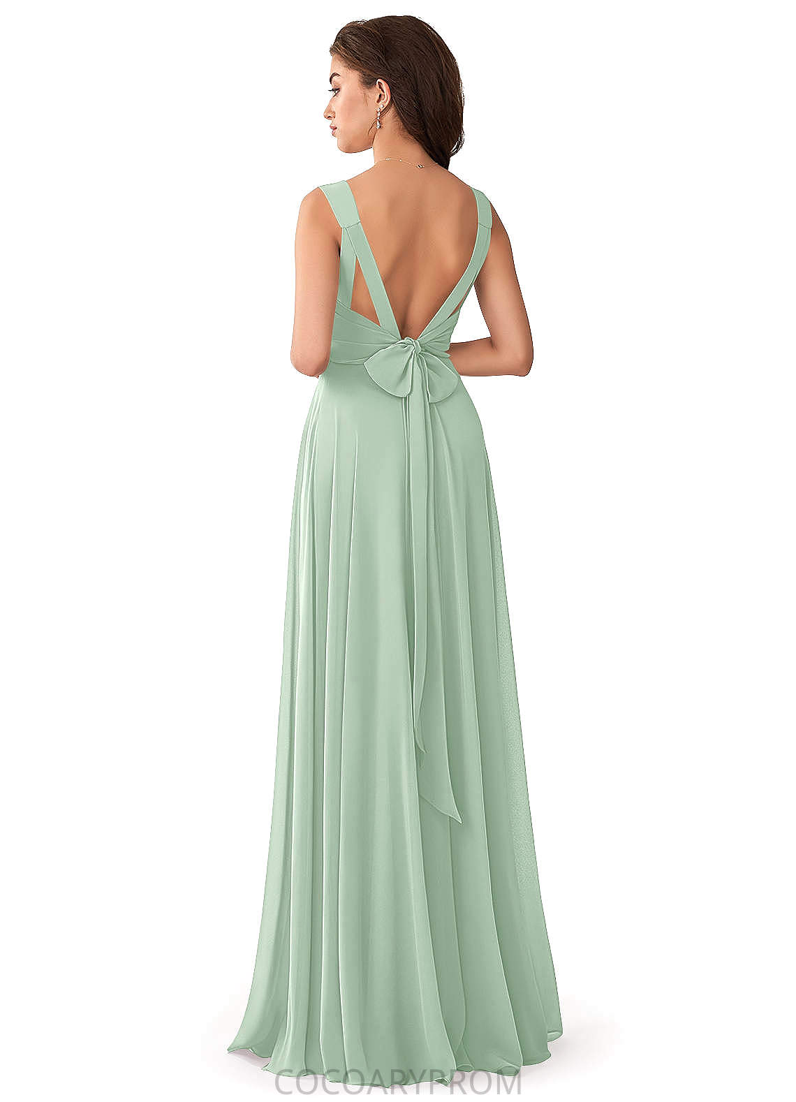 Lilliana Sleeveless Natural Waist Spaghetti Staps A-Line/Princess Tea Length Bridesmaid Dresses