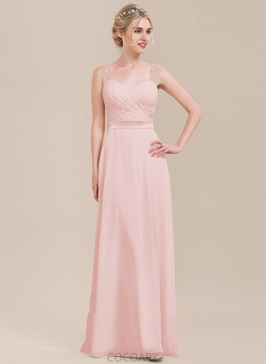 Neckline A-Line Sweetheart Length Silhouette Floor-Length Fabric Embellishment Ruffle Lydia Bridesmaid Dresses