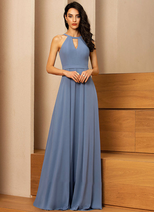 A-Line ScoopNeck Length Silhouette Floor-Length Fabric Straps Neckline Valentina A-Line/Princess Sleeveless Off The Shoulder Bridesmaid Dresses