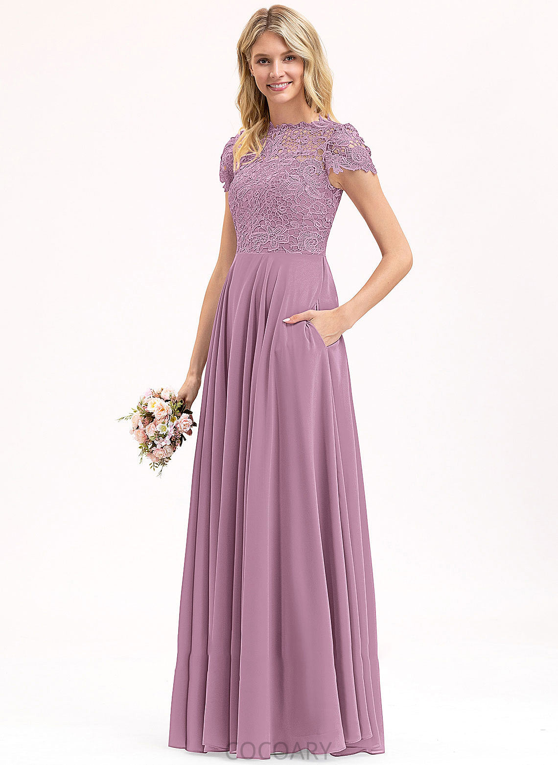 Neckline A-Line Length Floor-Length Fabric Embellishment ScoopNeck Pockets Silhouette Dakota A-Line/Princess Straps Bridesmaid Dresses