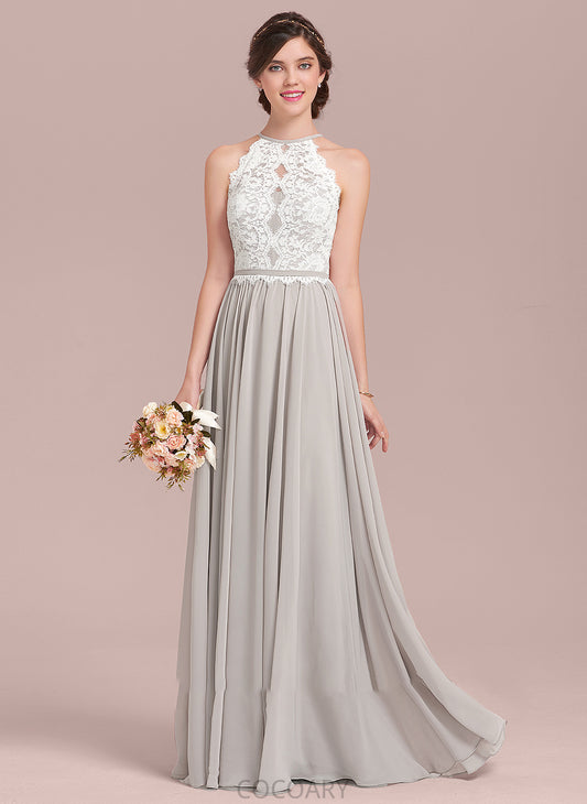 Fabric Neckline Silhouette Lace Straps A-Line Length Floor-Length ScoopNeck Irene V-Neck Natural Waist Bridesmaid Dresses