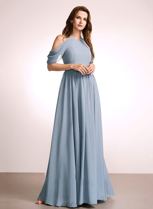 HighNeck Silhouette Straps Neckline Length Floor-Length A-Line Fabric Catherine Floor Length Natural Waist Spaghetti Staps Bridesmaid Dresses