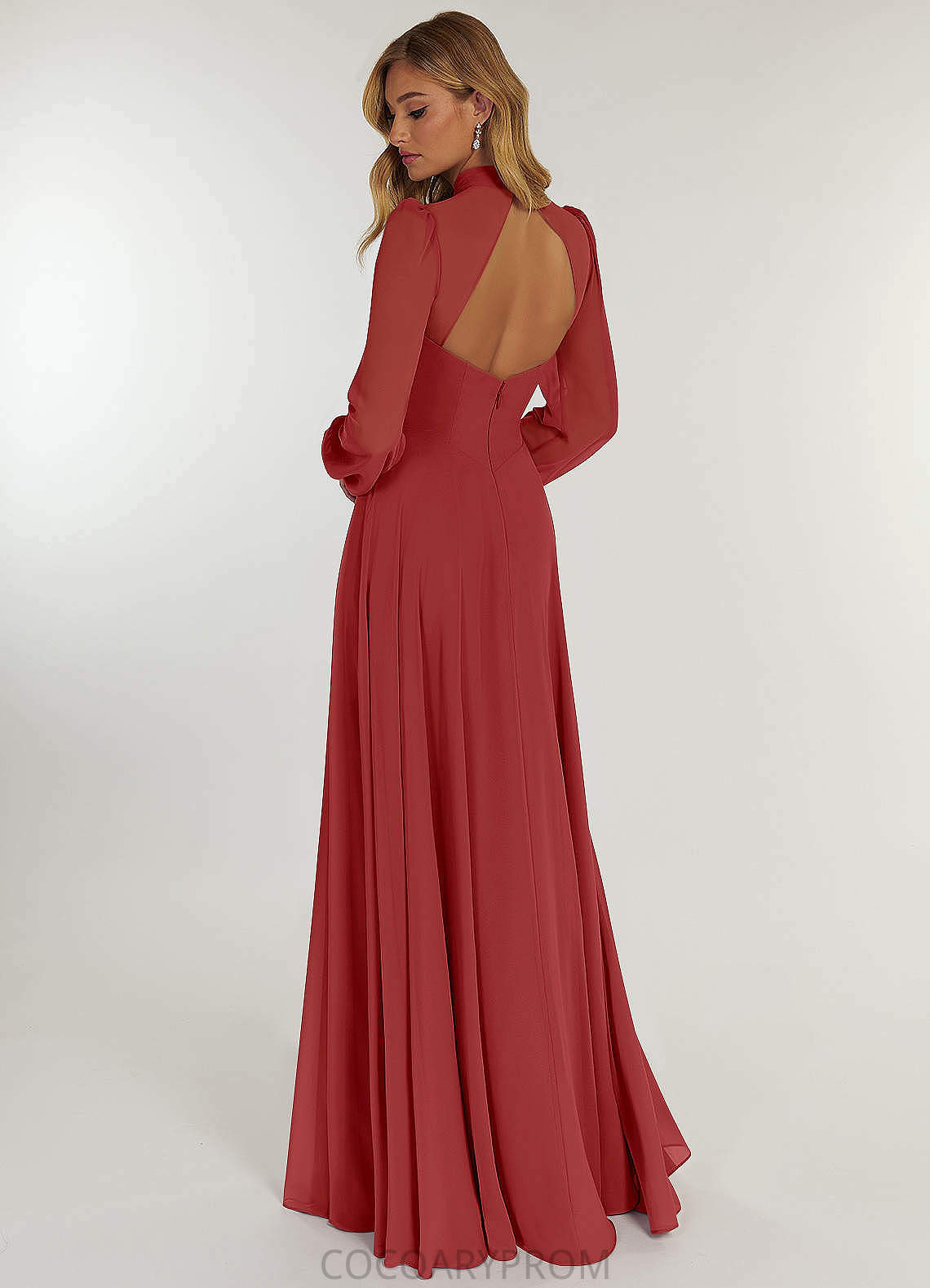 Haven Spaghetti Staps Natural Waist Floor Length Sleeveless Off The Shoulder A-Line/Princess Bridesmaid Dresses