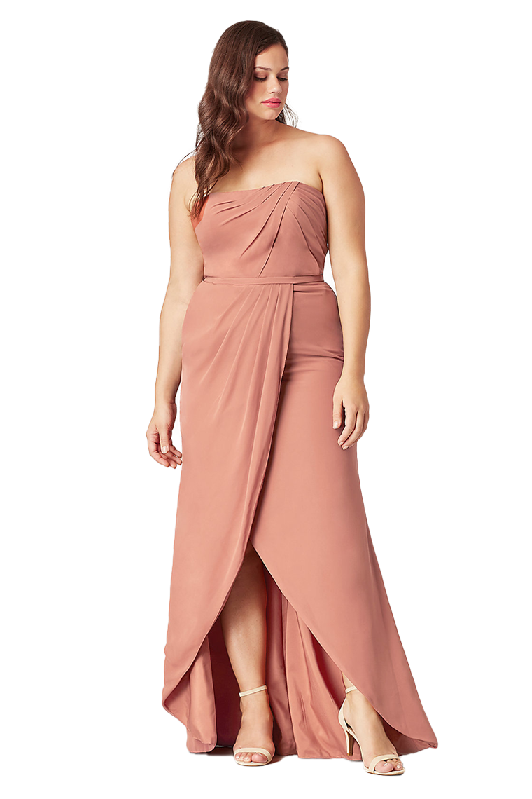 Lynn Sweetheart A-Line/Princess High Low Sleeveless Chiffon Natural Waist Bridesmaid Dresses