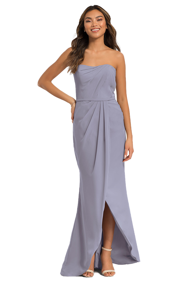 Lynn Sweetheart A-Line/Princess High Low Sleeveless Chiffon Natural Waist Bridesmaid Dresses