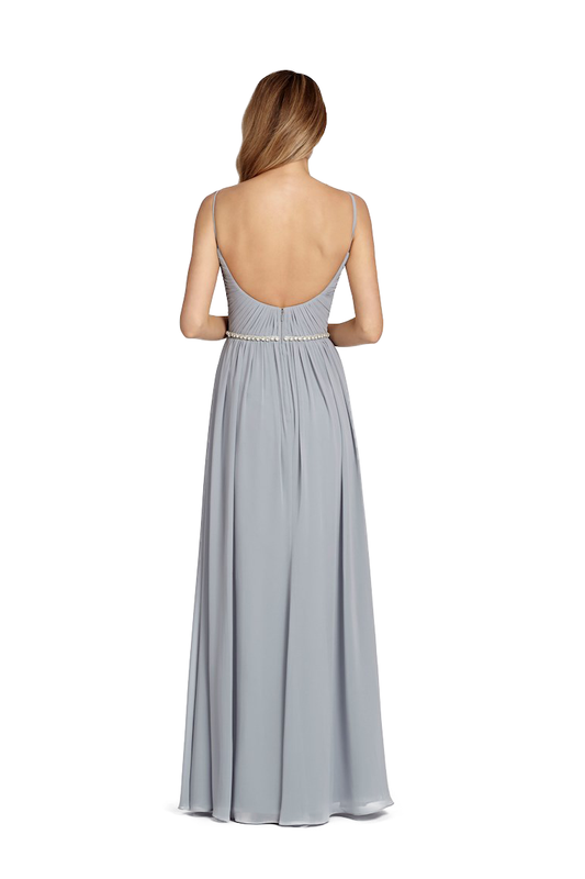 Michaelia Chiffon Sleeveless Spaghetti Straps Floor Length A-Line/Princess Natural Waist Bridesmaid Dresses