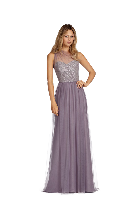 Sahna One Shoulder Sleeveless Floor Length Natural Waist A-Line/Princess Sweetheart Chiffon Bridesmaid Dresses