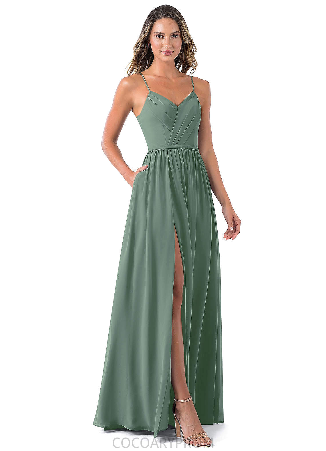 Zoe Sleeveless Natural Waist Knee Length Scoop A-Line/Princess Bridesmaid Dresses