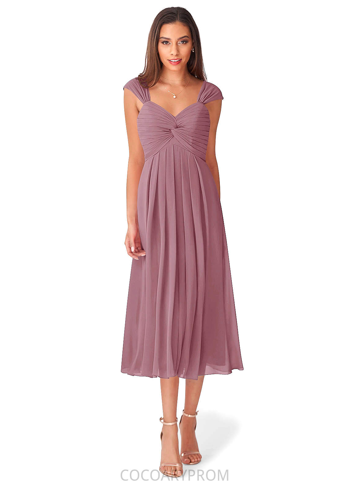 Martha A-Line/Princess Floor Length Sleeveless Straps Natural Waist Bridesmaid Dresses