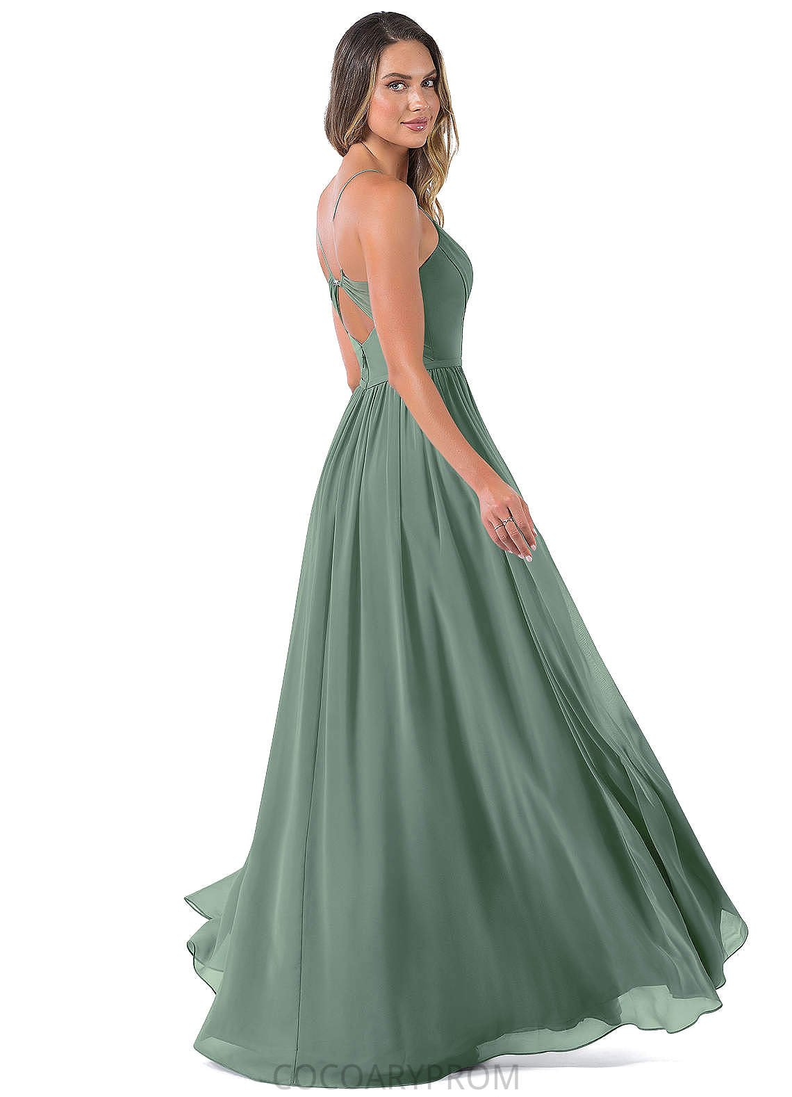 Zoe Sleeveless Natural Waist Knee Length Scoop A-Line/Princess Bridesmaid Dresses