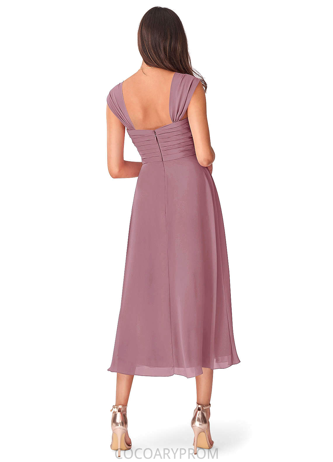 Martha A-Line/Princess Floor Length Sleeveless Straps Natural Waist Bridesmaid Dresses