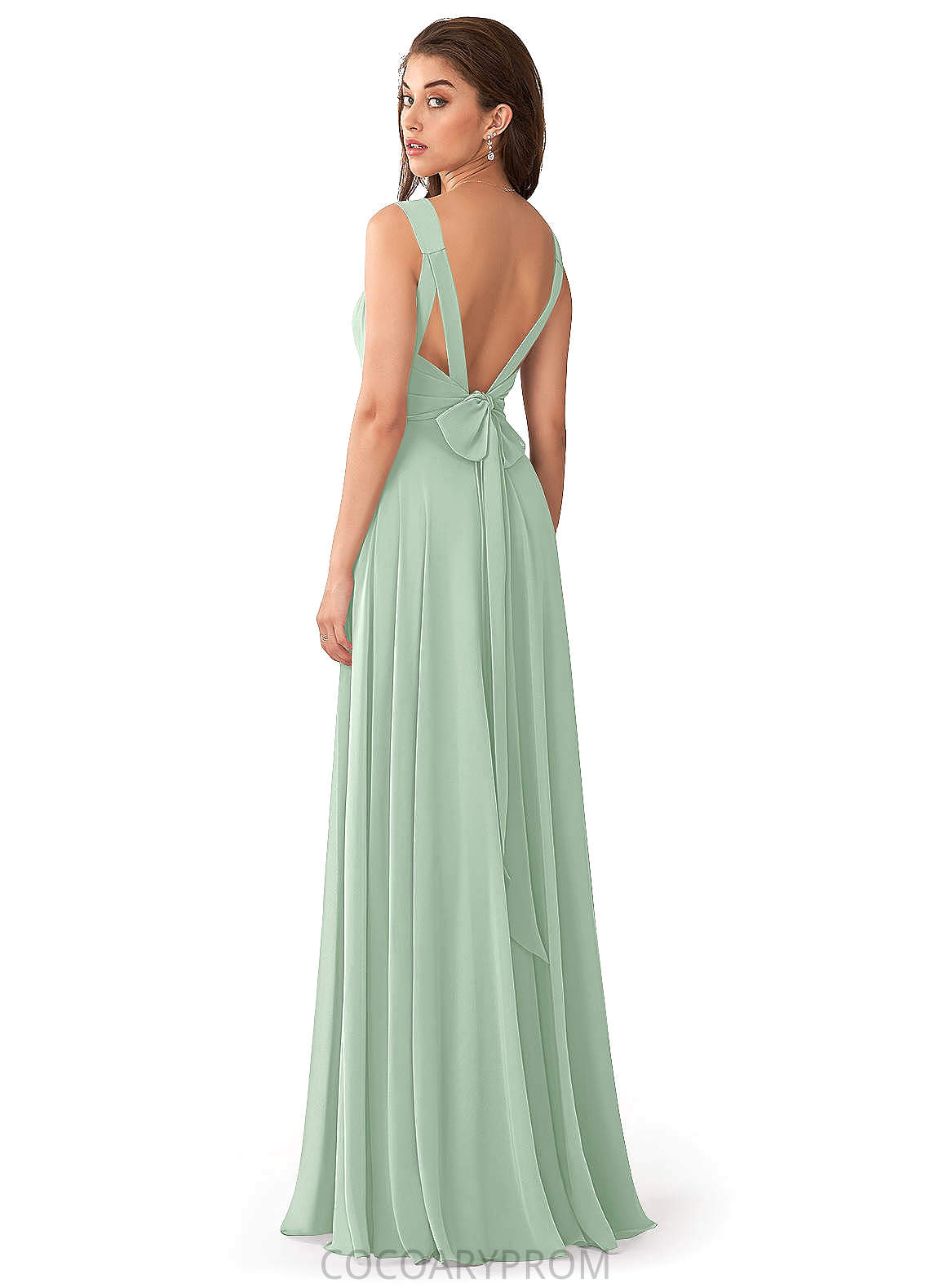 Lilliana Sleeveless Natural Waist Spaghetti Staps A-Line/Princess Tea Length Bridesmaid Dresses