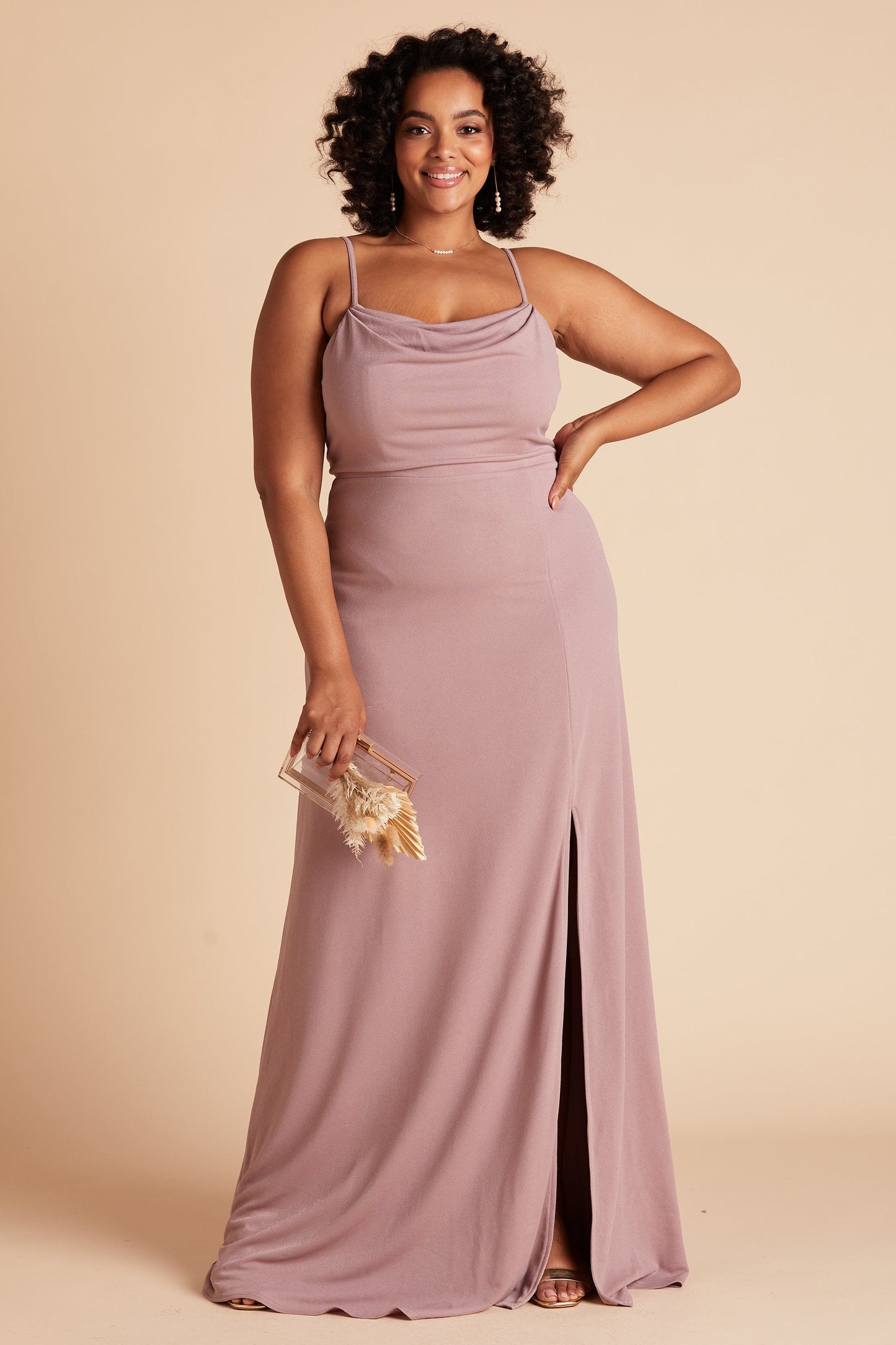 Ash Crepe Dress Curve Kirsten