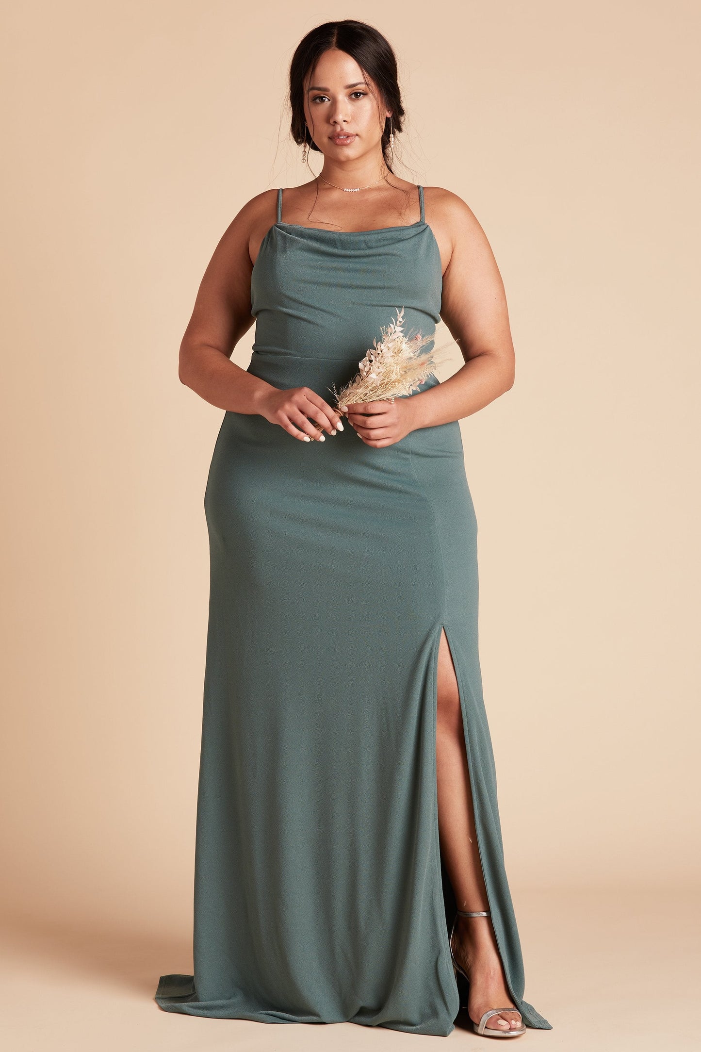 Ash Crepe Dress Curve Kayden