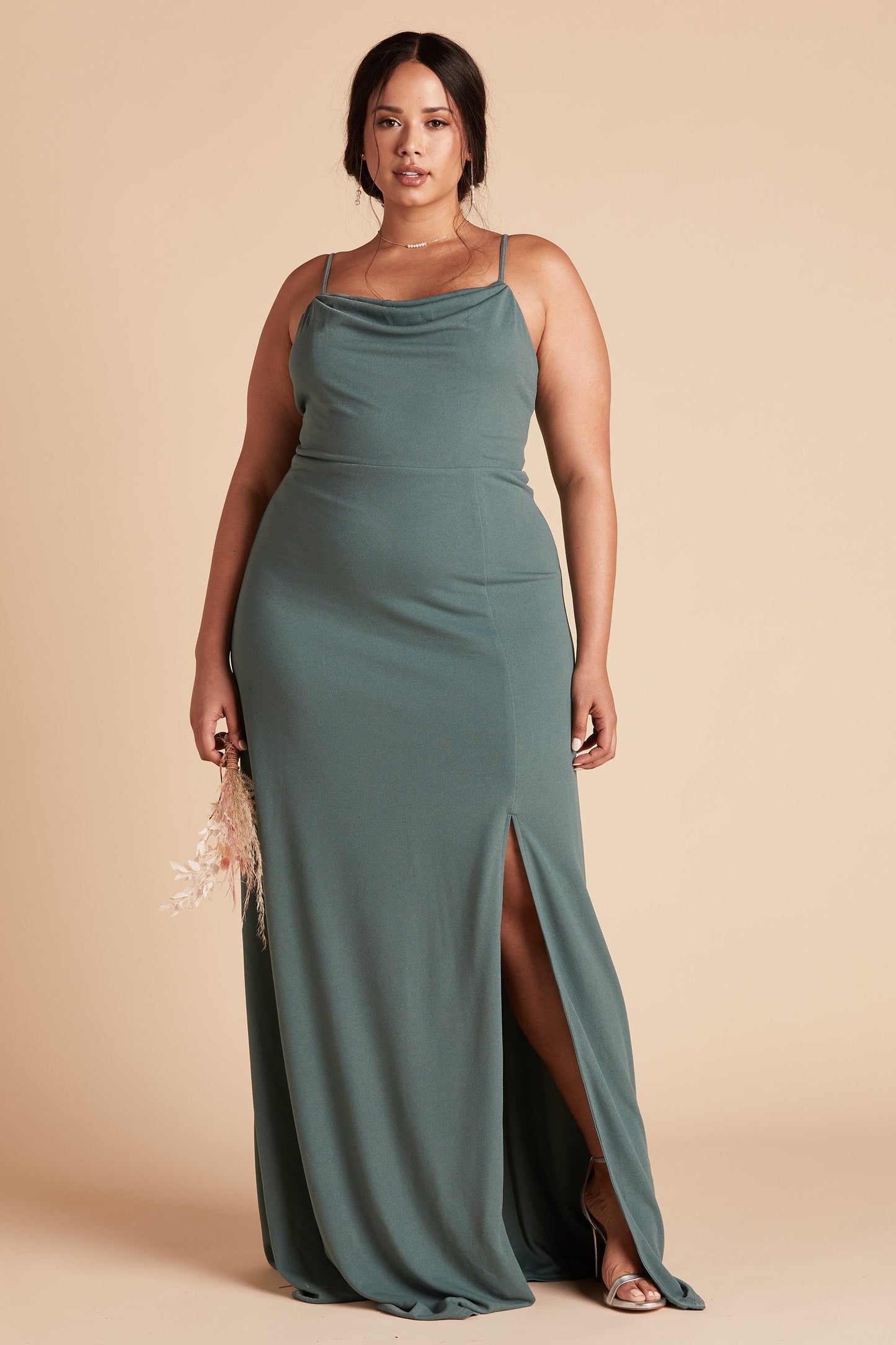 Ash Crepe Dress Curve Kayden