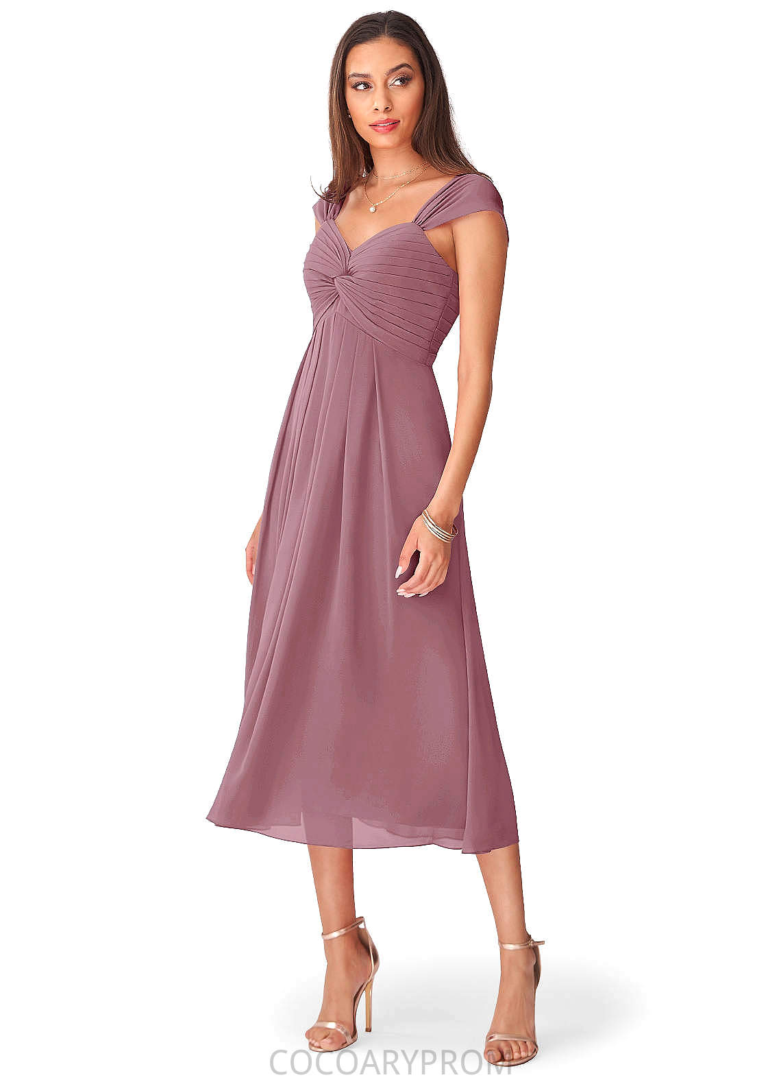 Martha A-Line/Princess Floor Length Sleeveless Straps Natural Waist Bridesmaid Dresses