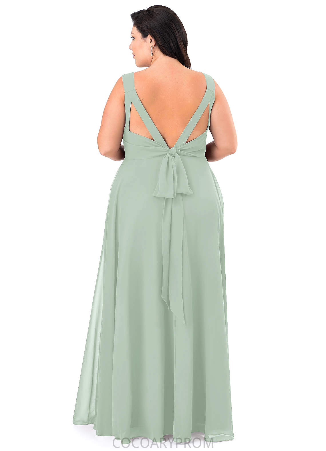 Lilliana Sleeveless Natural Waist Spaghetti Staps A-Line/Princess Tea Length Bridesmaid Dresses