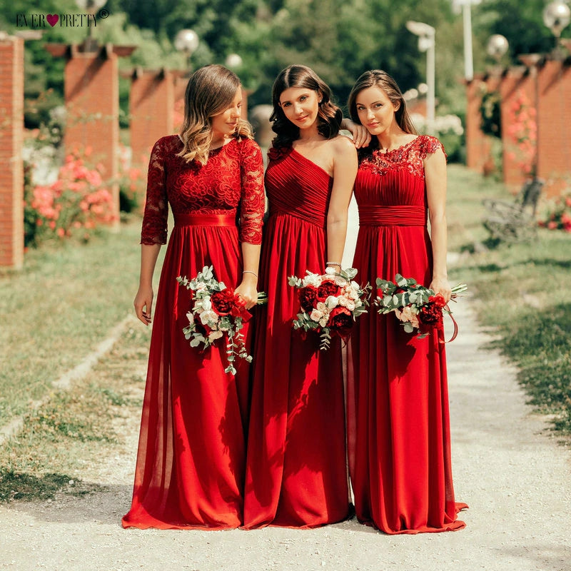 Charming Long A-line Beautiful Bridesmaid Dresses For Women