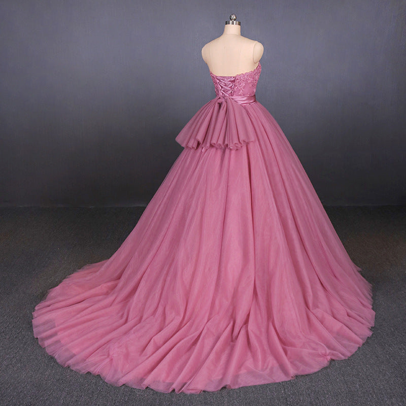 Strapless Ball Gowns Prom Dresses Simple Quinceanera Dresses For Teens