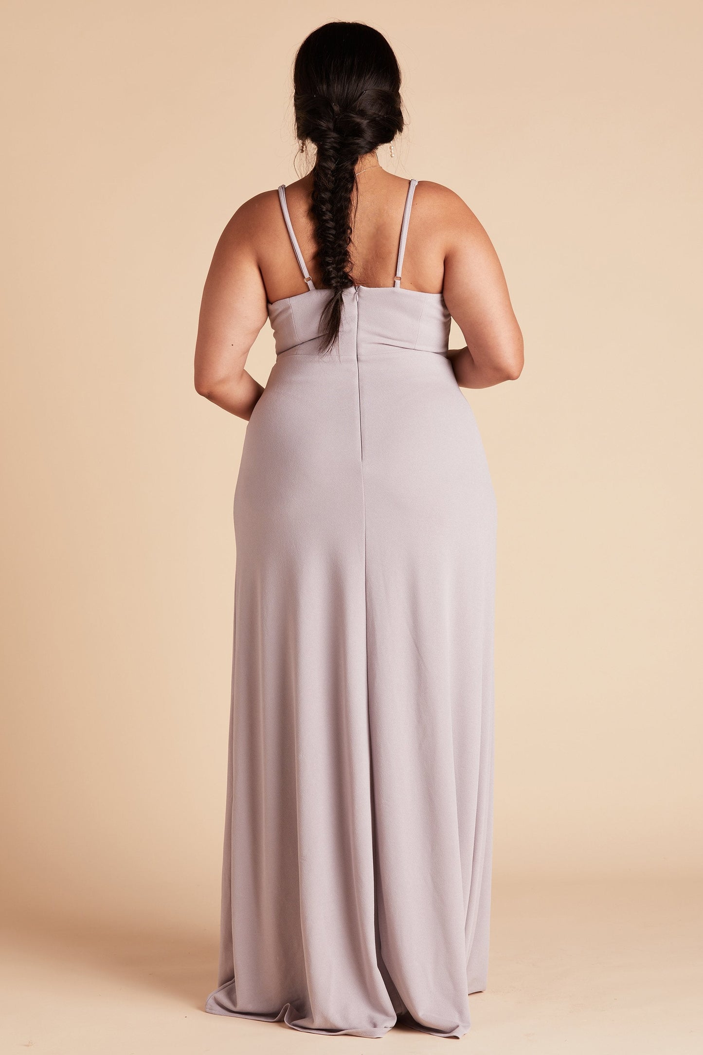 Ash Crepe Dress Curve Margaret