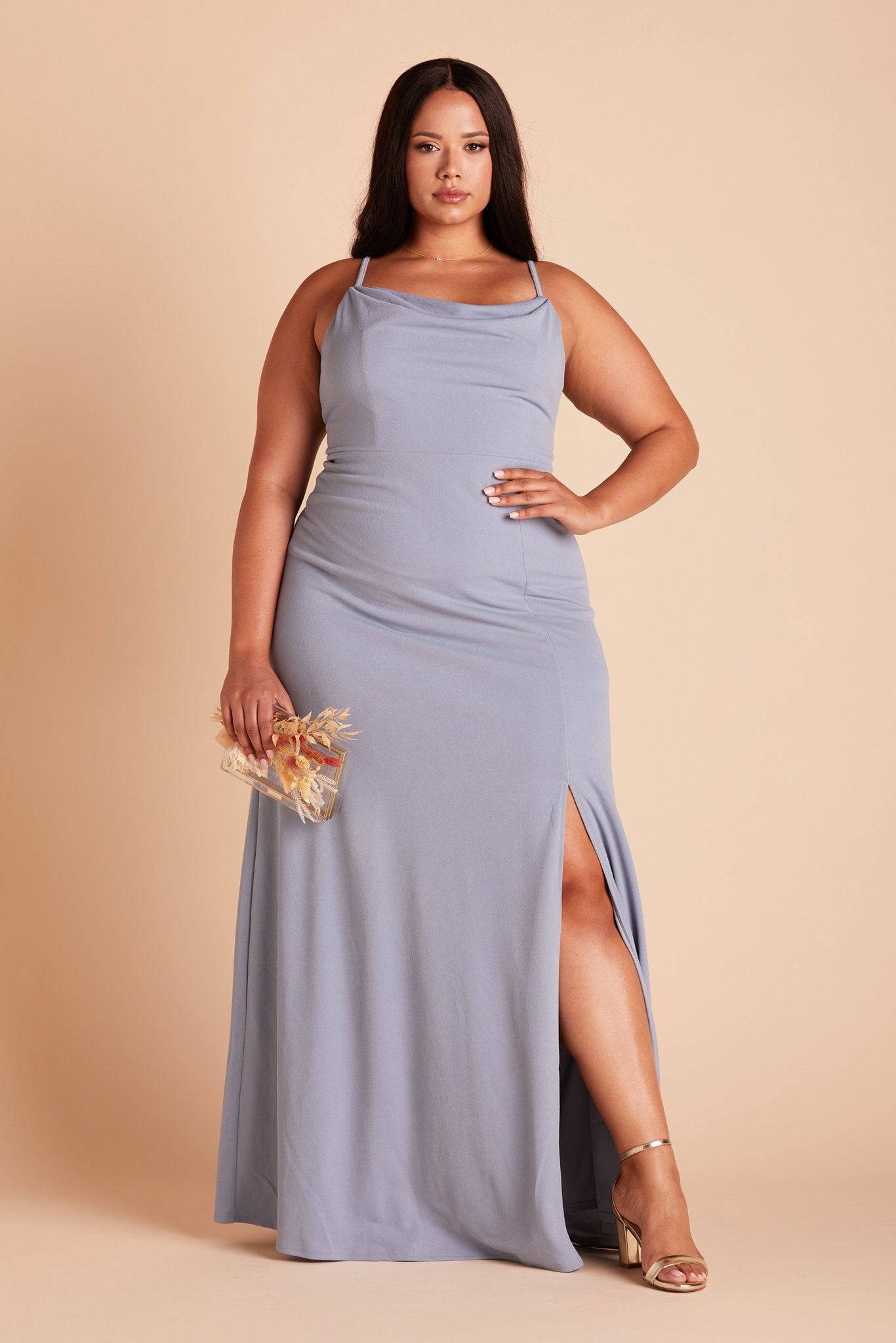 Ash Crepe Dress Curve Linda