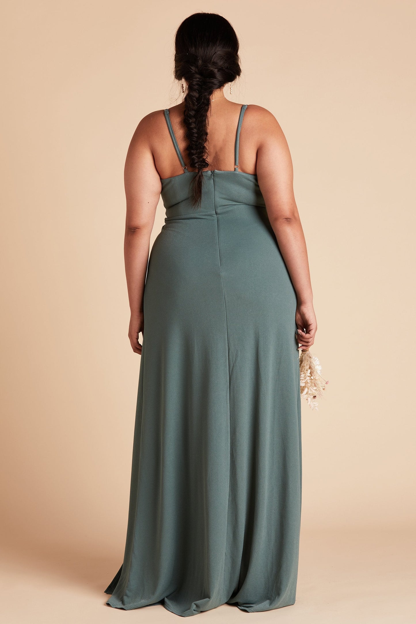 Ash Crepe Dress Curve Kayden