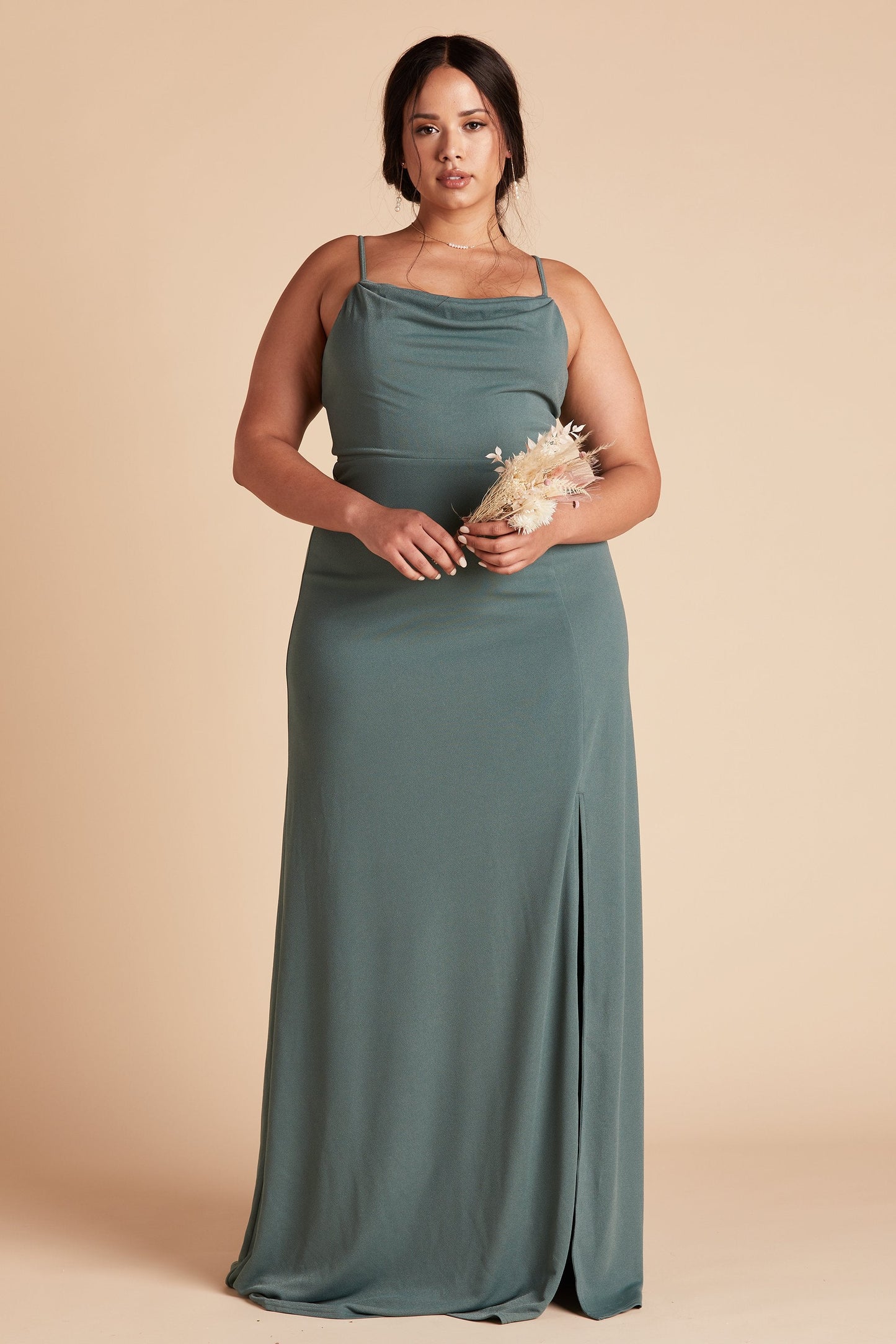 Ash Crepe Dress Curve Kayden